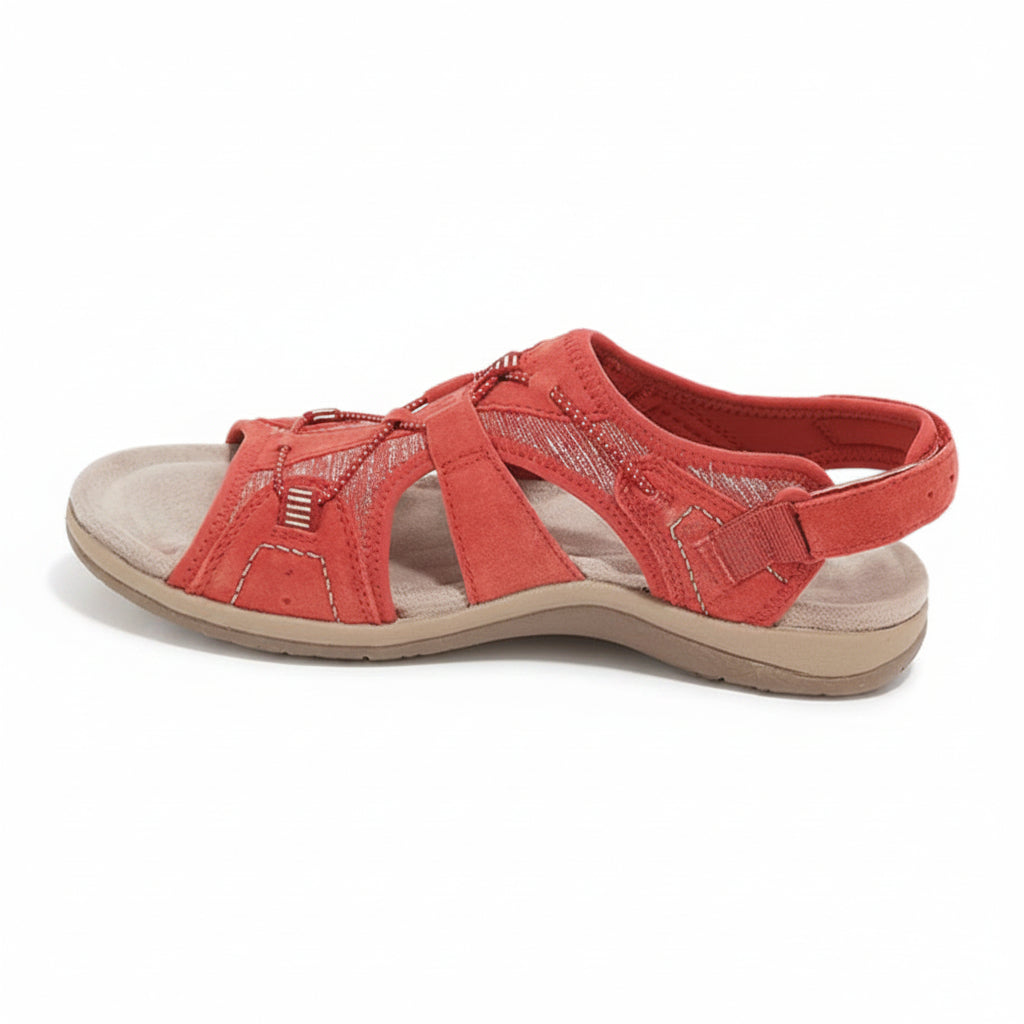 Women Velcro Strap Sandals with Comfort Sole