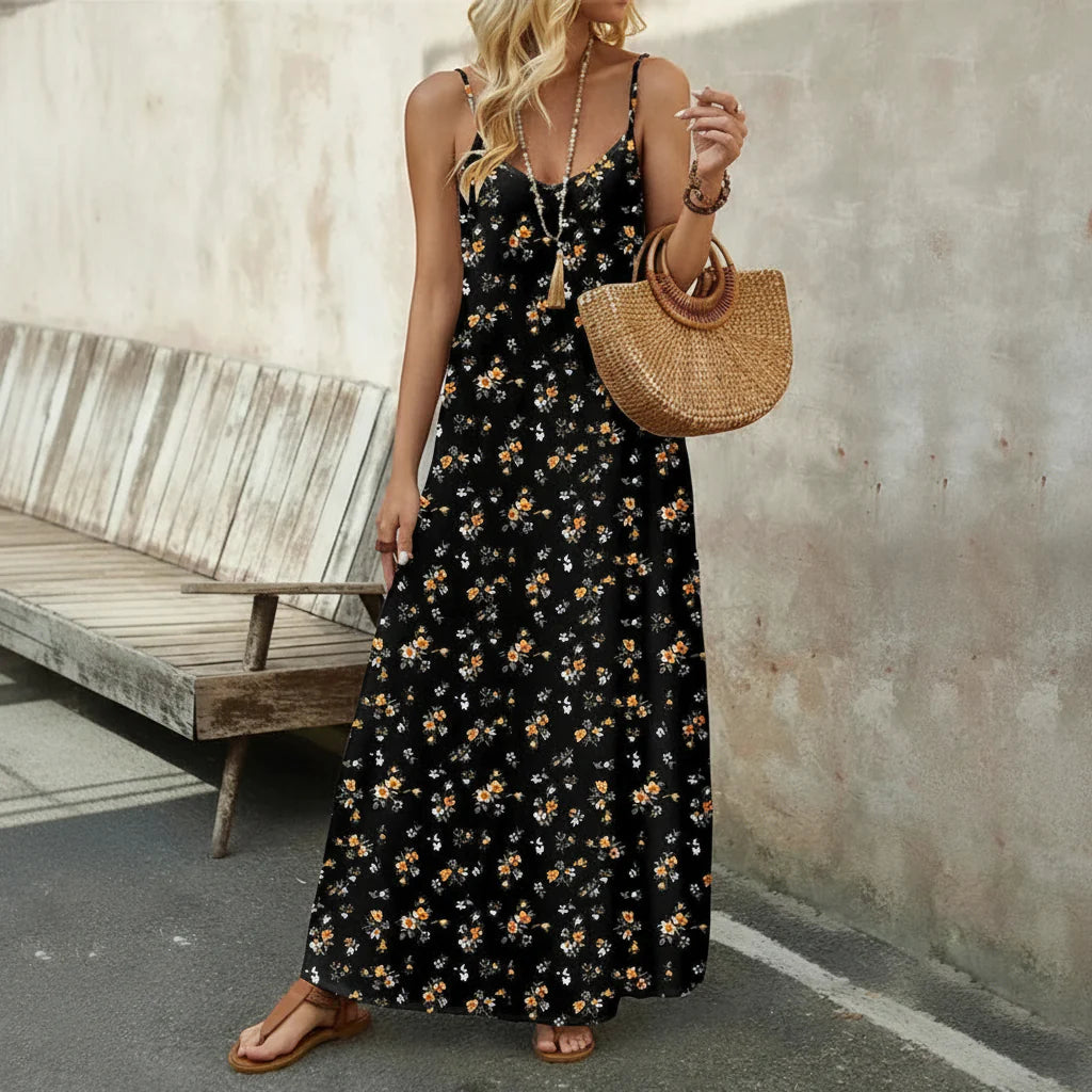 Women’s Floral Midi Summer Casual Dress