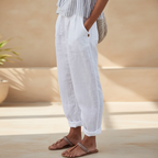 Women’s Folded Hem Straight Leg Trousers Pants