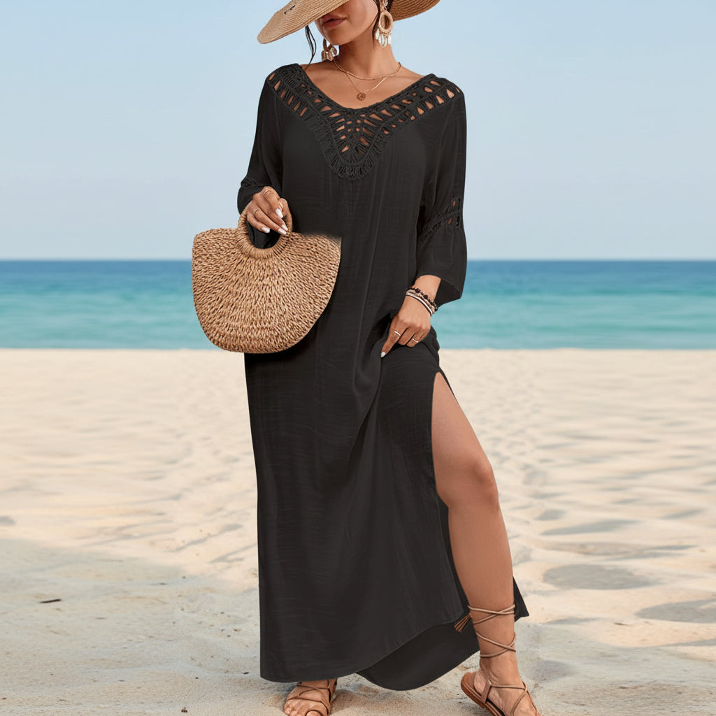 Women’s Summer Dress Side Slit Beach Dress