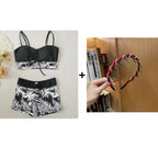 Women's Two-Piece Printed Bikini Swimsuit Set for Swimming
