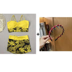 Women's Two-Piece Printed Bikini Swimsuit Set for Swimming