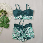 Women's Two-Piece Printed Bikini Swimsuit Set for Swimming