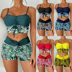 Women's Two-Piece Printed Bikini Swimsuit Set for Swimming