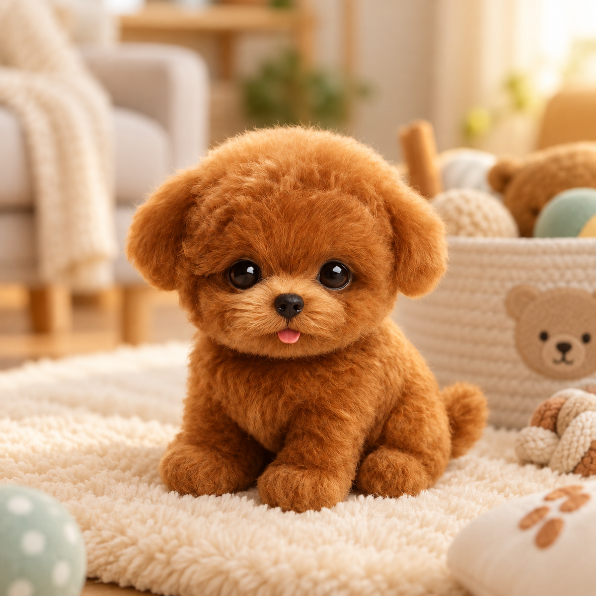 Interactive Plush Dog with Gentle Movements for Kids