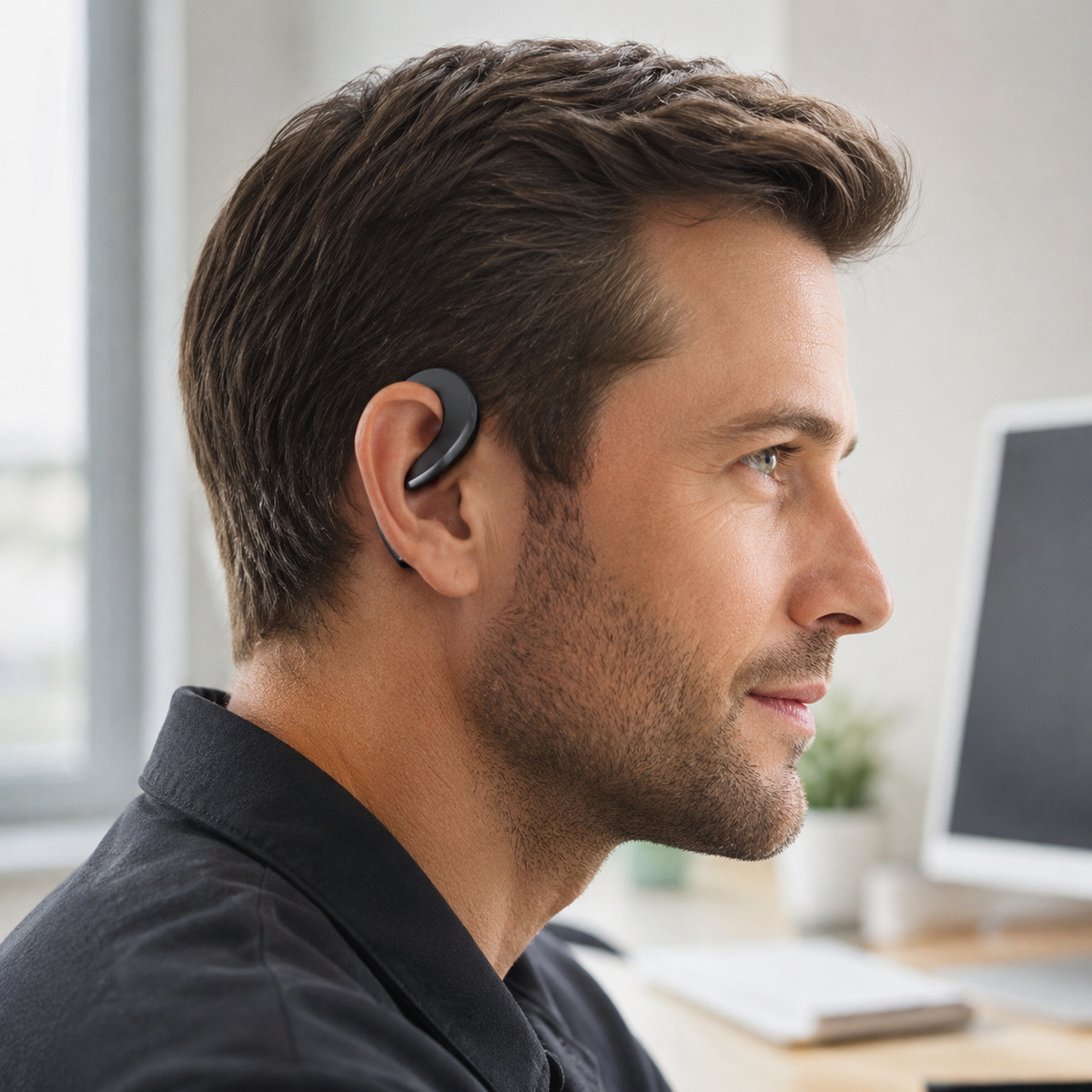 Wireless Open Ear Bluetooth Earbuds with Ear Hook Design