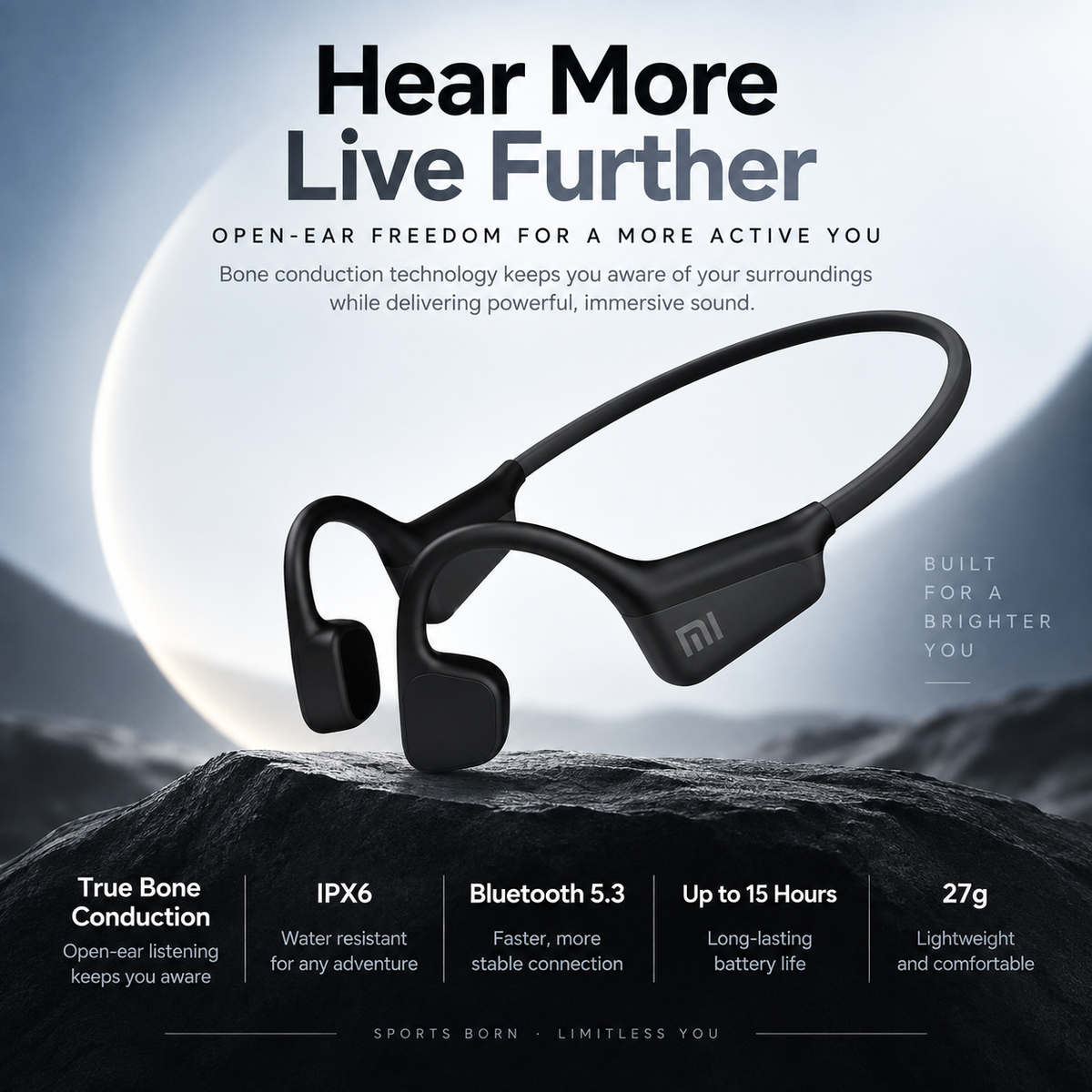 Wireless Sports Earbuds for Running Water-Resistant
