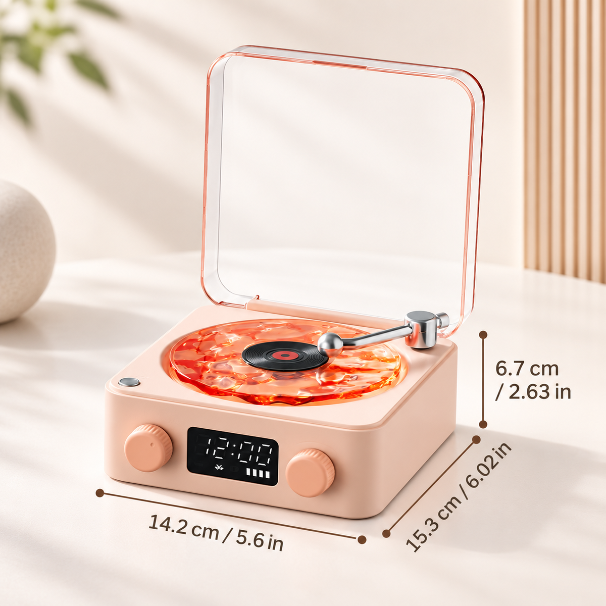 Wireless Vinyl Record Player Retro Bluetooth Turntable