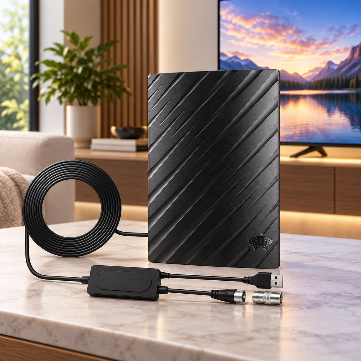 Indoor HDTV Aerial 4K Long Range Digital TV Antenna