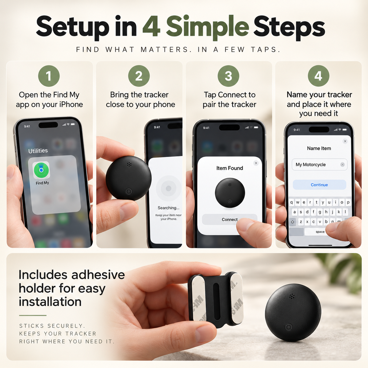 GPS Tracker for Motorcycles No Subscription Real Time Android iOS