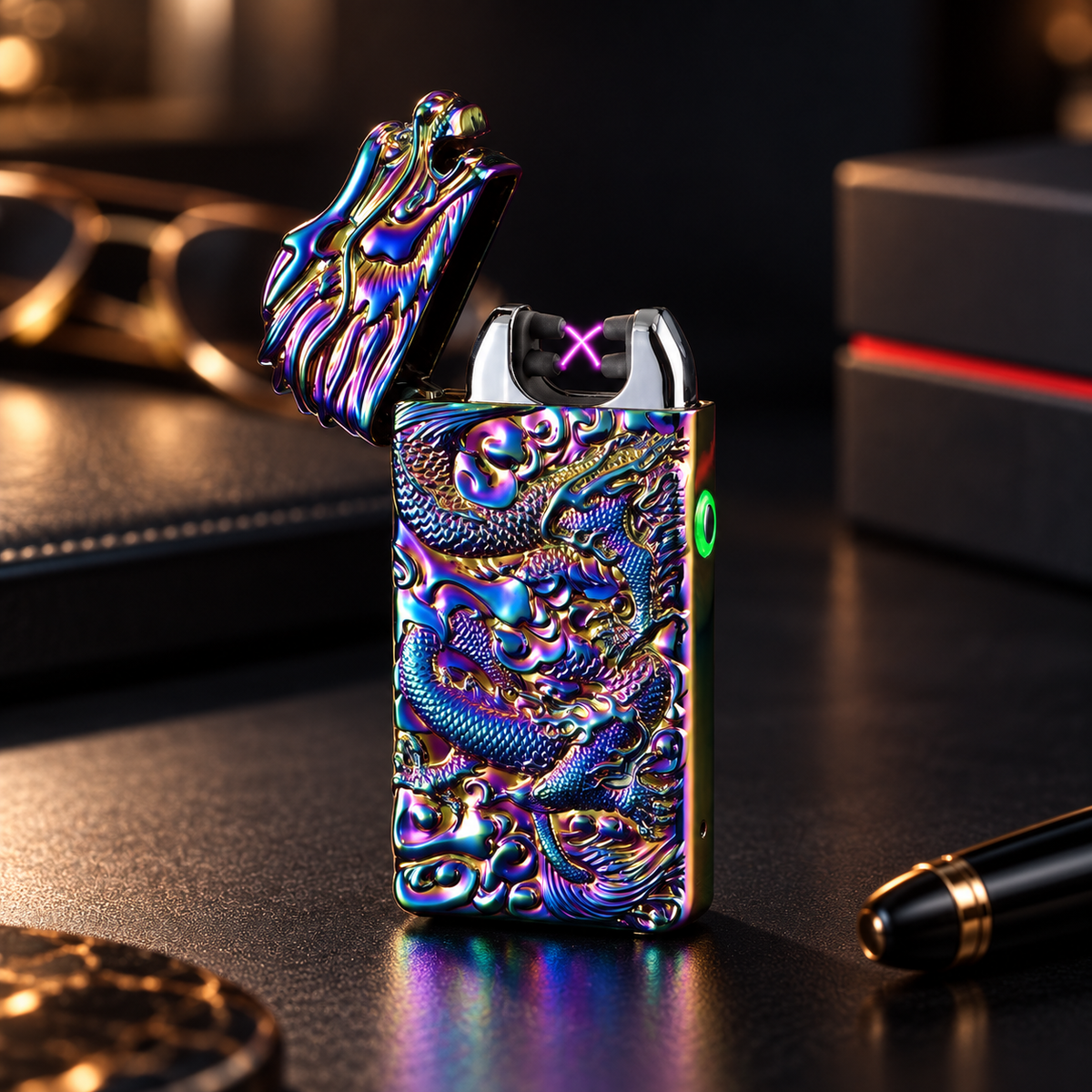 Dragon Plasma Lighter Rechargeable Windproof Flameless