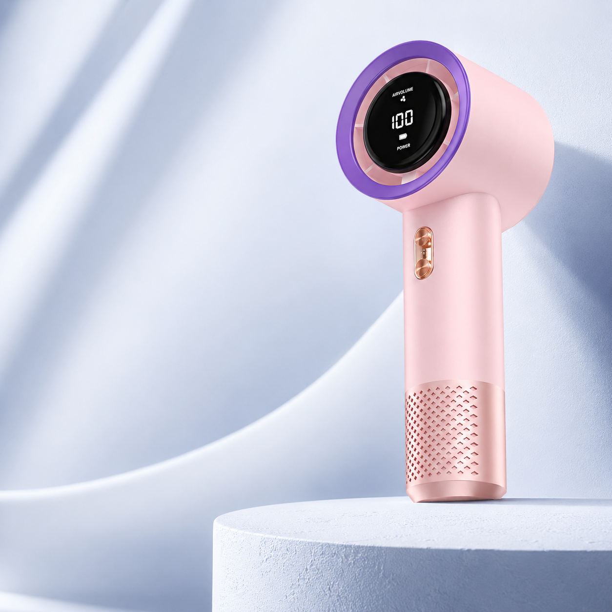 Portable Handheld Bladeless Mini Fan USB Rechargeable High Speed Fan