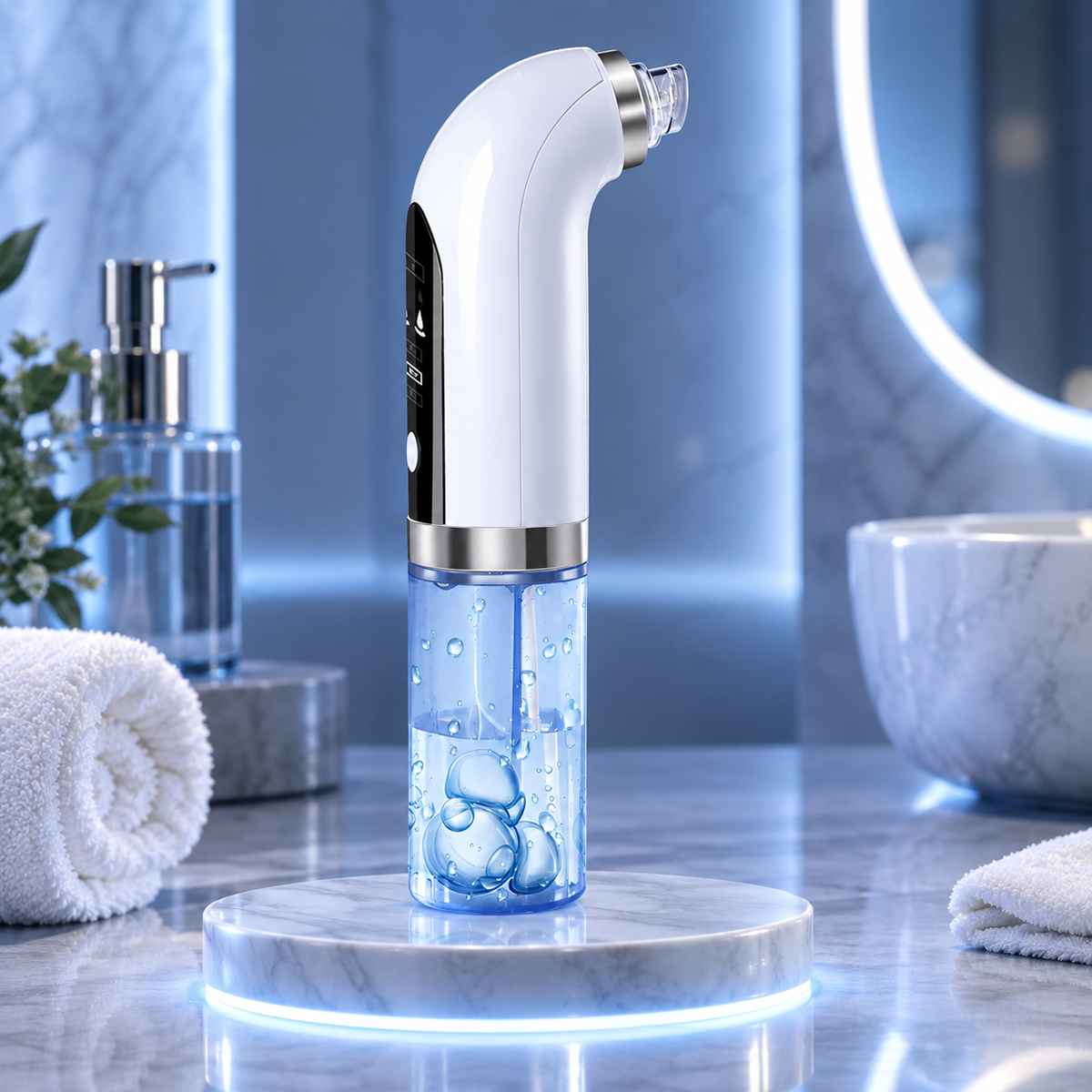 Blackhead Remover Vacuum Pore Cleaner Suction Blue Light Tool