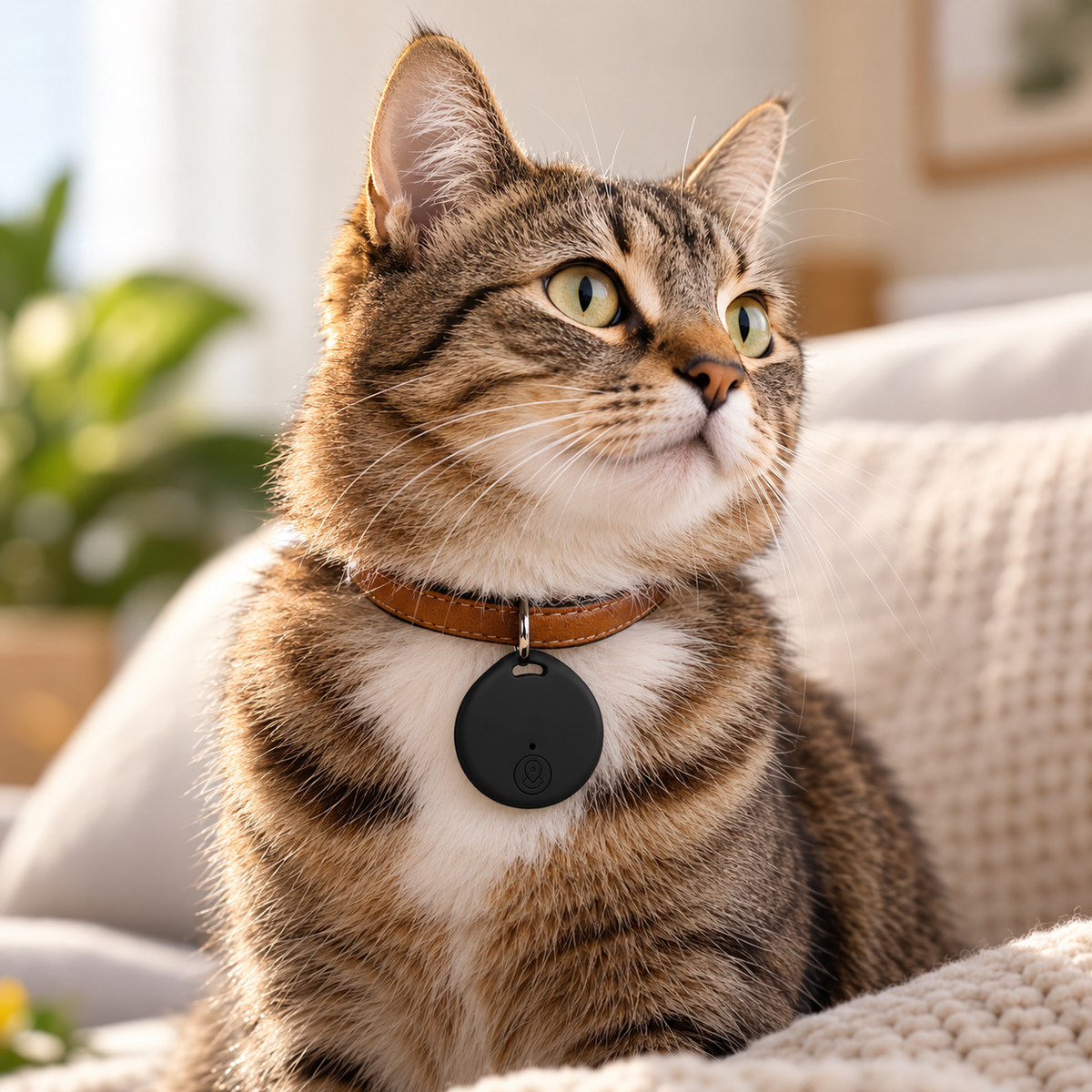 GPS Cat Tracker Waterproof Lightweight No Subscription