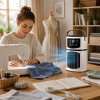 Portable Air Conditioner Desk Fan Humidifier Timer Quiet Air Cooler