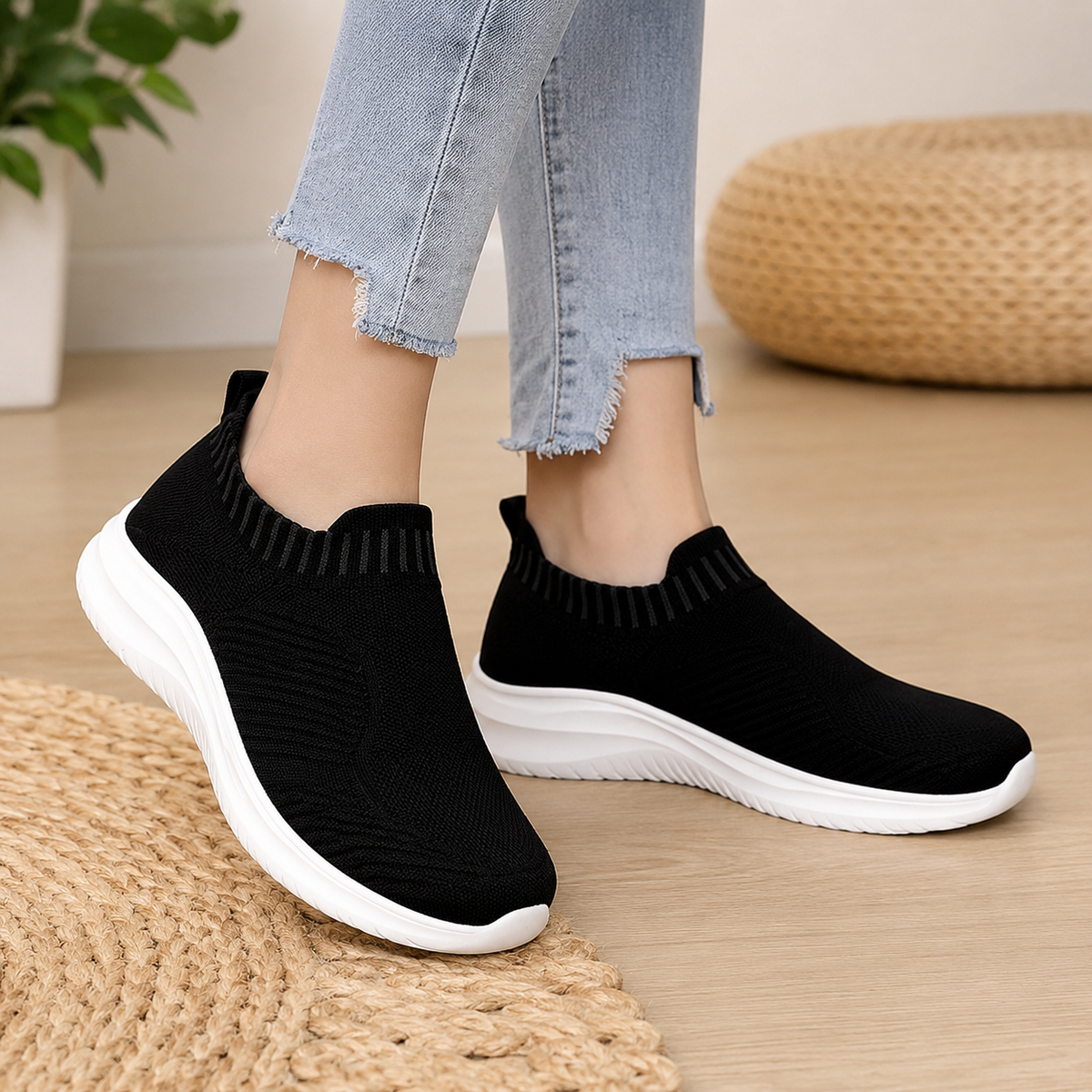Women's Orthopedic Slip-On Trainers for Foot Pain Relief