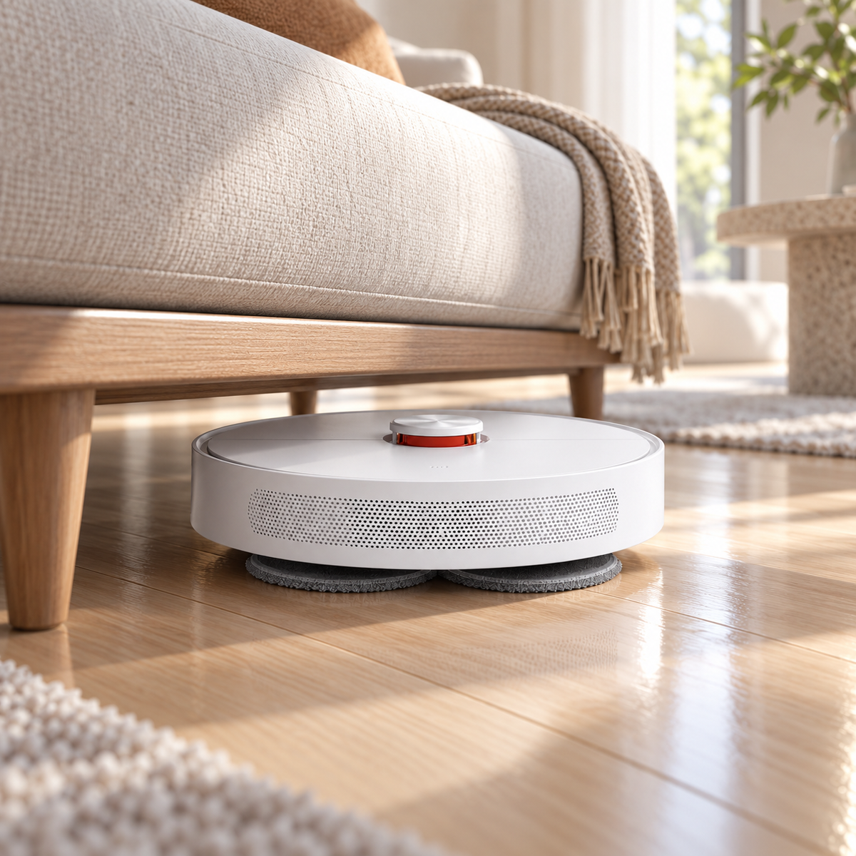Robot Vacuum with Mop AI Navigation and Self-Emptying Base