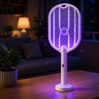 Electric Mosquito Swatter Racket 3000V with Type-C Charging Mosquito Killer Lamp
