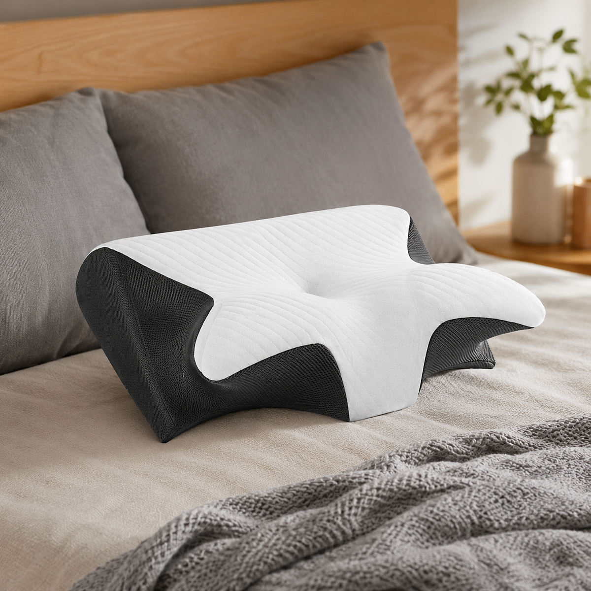 Ergonomic Contoured Neck & Shoulder Support Pillow