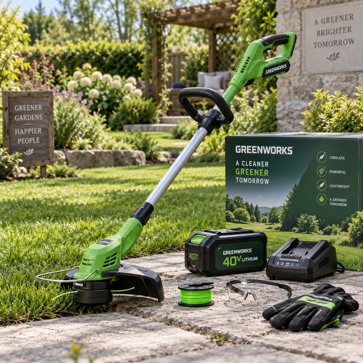 24V Cordless Grass Trimmer 4 in 1 Battery Strimmer