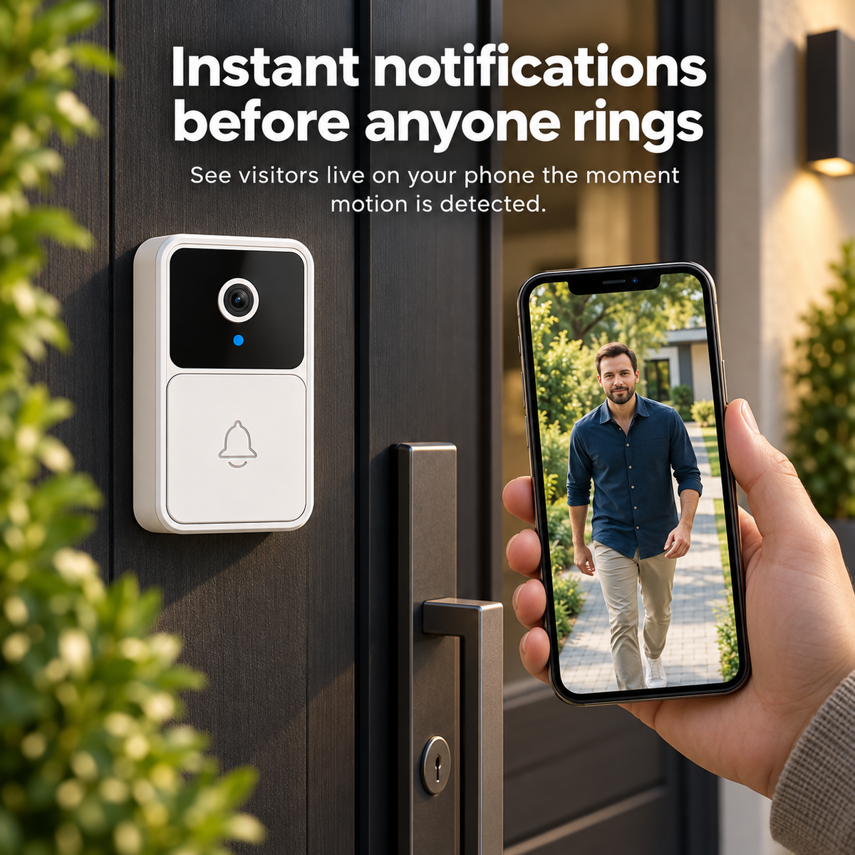 Smart Video Doorbell Camera HD WiFi Two Way Audio Motion Alert