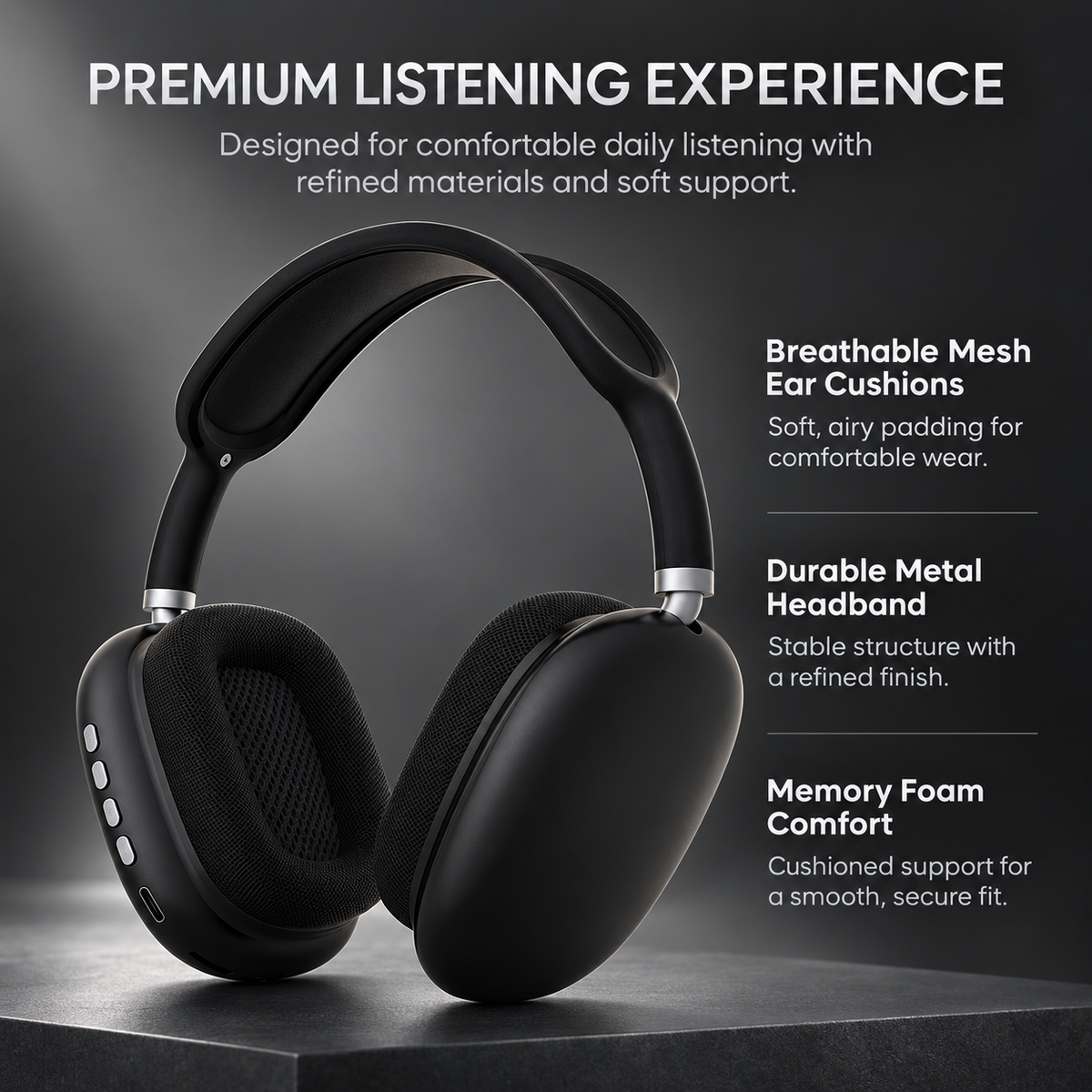 Wireless Bluetooth Headphones Noise Cancelling 40hr Over Ear