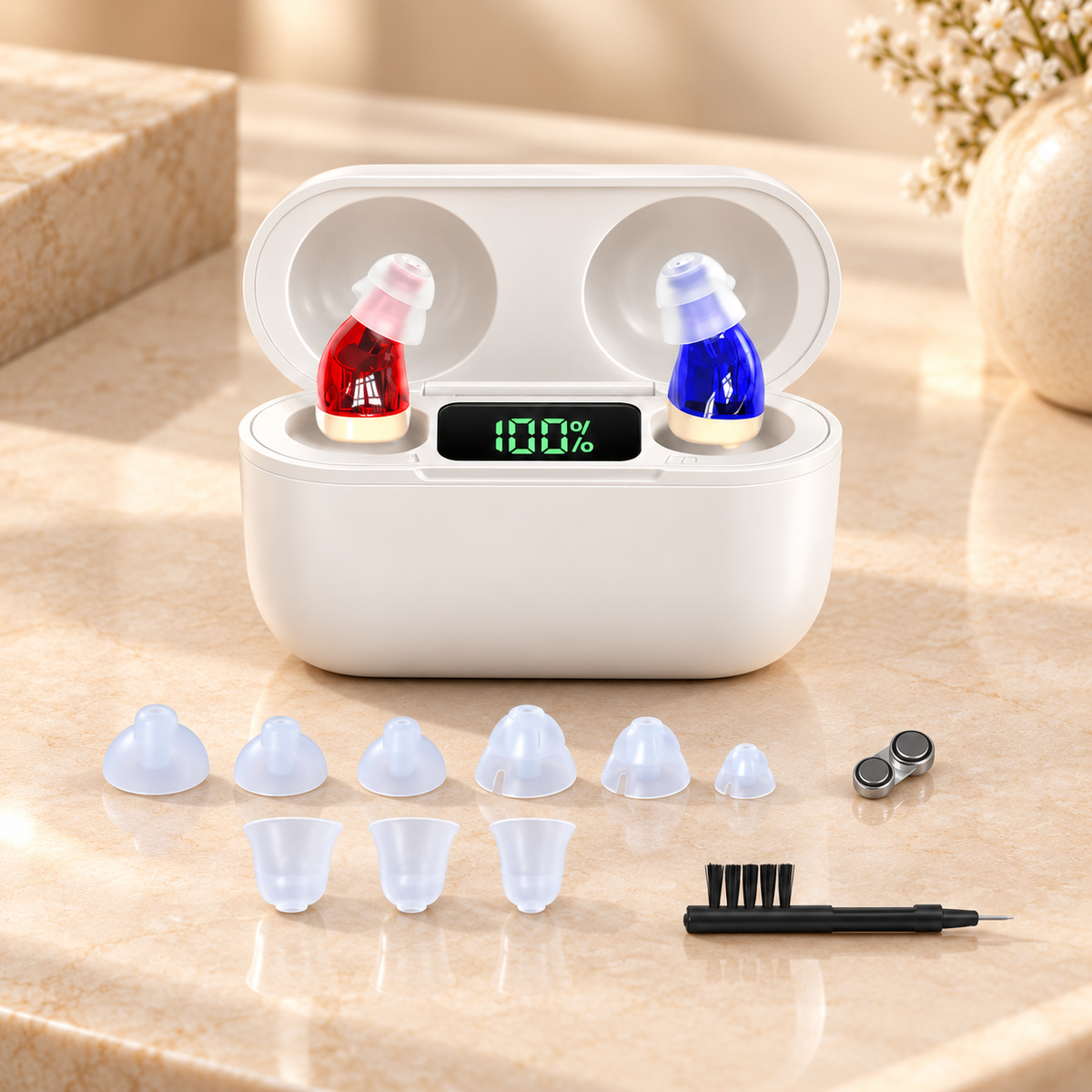 In-Ear Rechargeable Hearing Aids Clear Sound Comfort