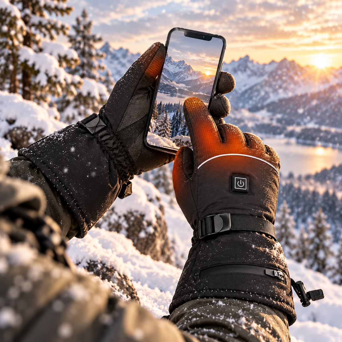 Heated Gloves Waterproof Rechargeable Thermal Winter Hand Warmers