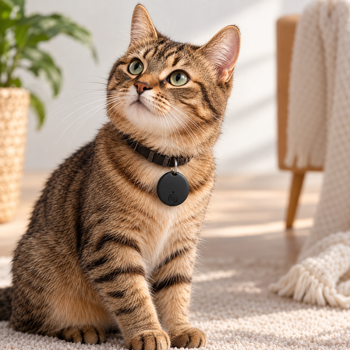 GPS Cat Tracker Waterproof Lightweight No Subscription