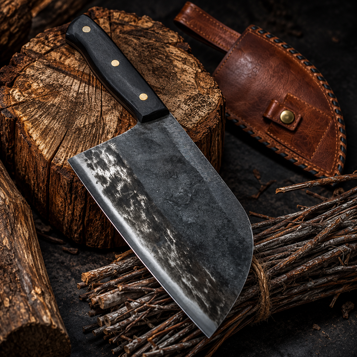 Handmade Serbian Chef Knife Full Tang Kitchen Cleaver