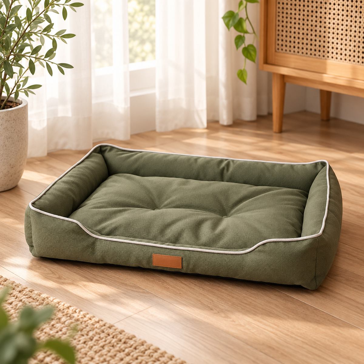 Orthopedic Memory Foam Dog Bed Sofa with Washable Cover for Arthritis