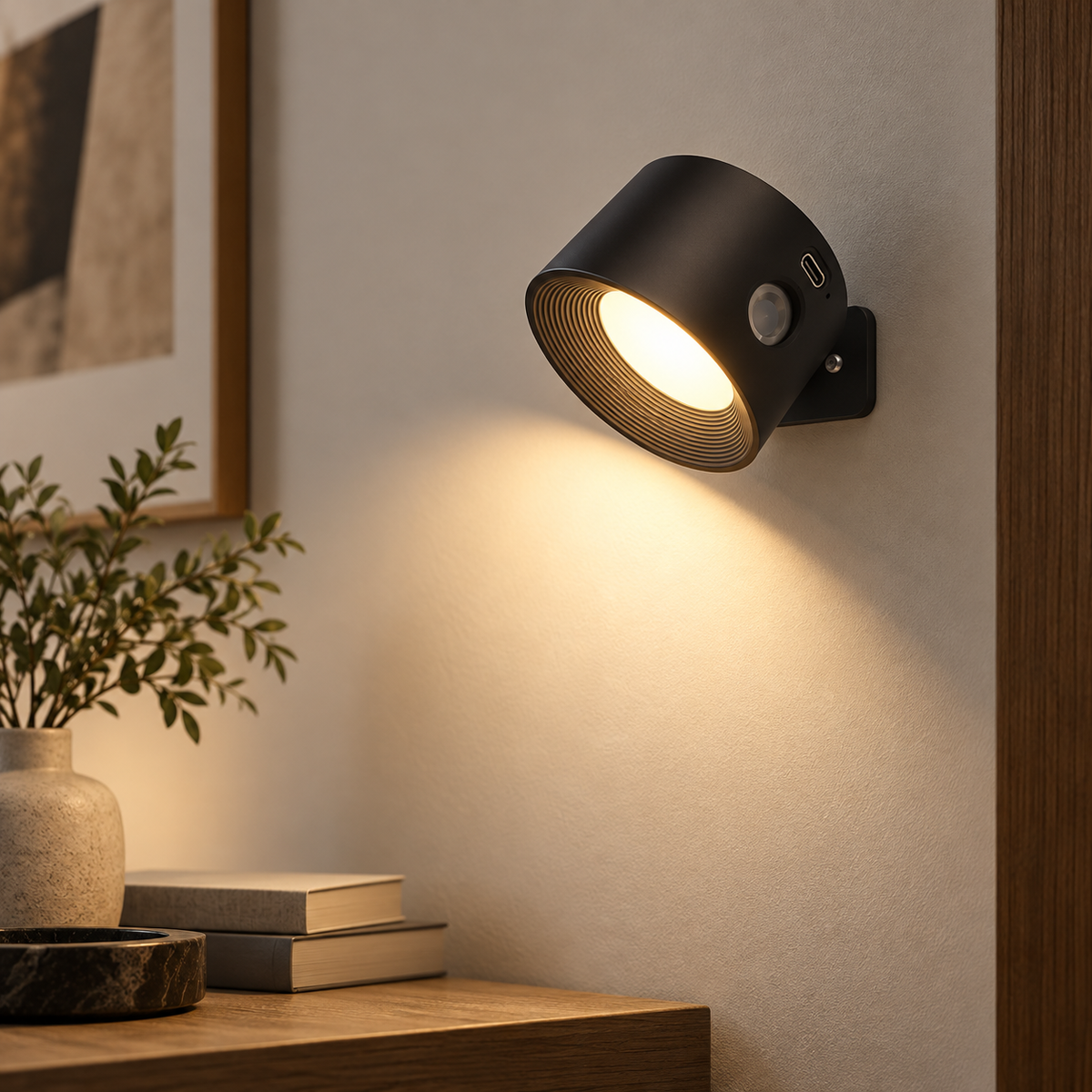 Wireless LED Wall Light Battery Stick-On Night Lamp