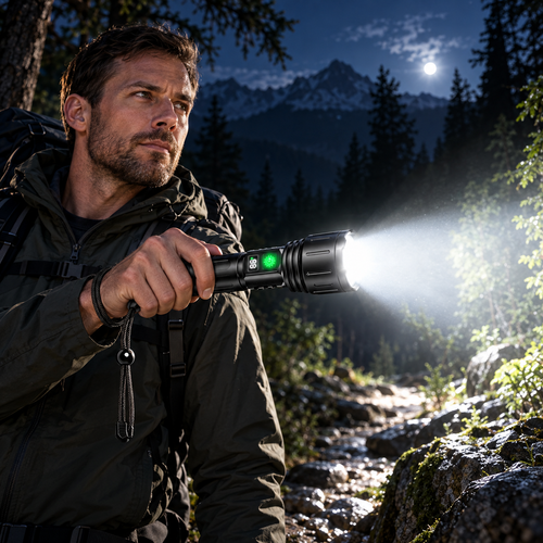 100000 Lumen Tactical Flashlight Rechargeable LED Torch Powerful
