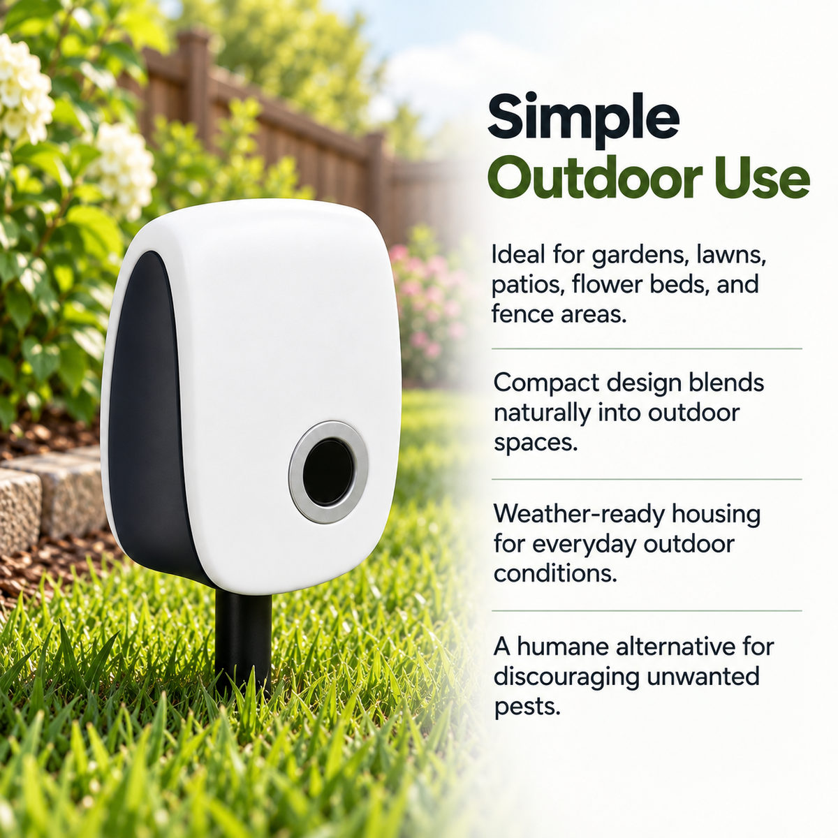 Ultrasonic Squirrel Repeller Garden Pest Deterrent
