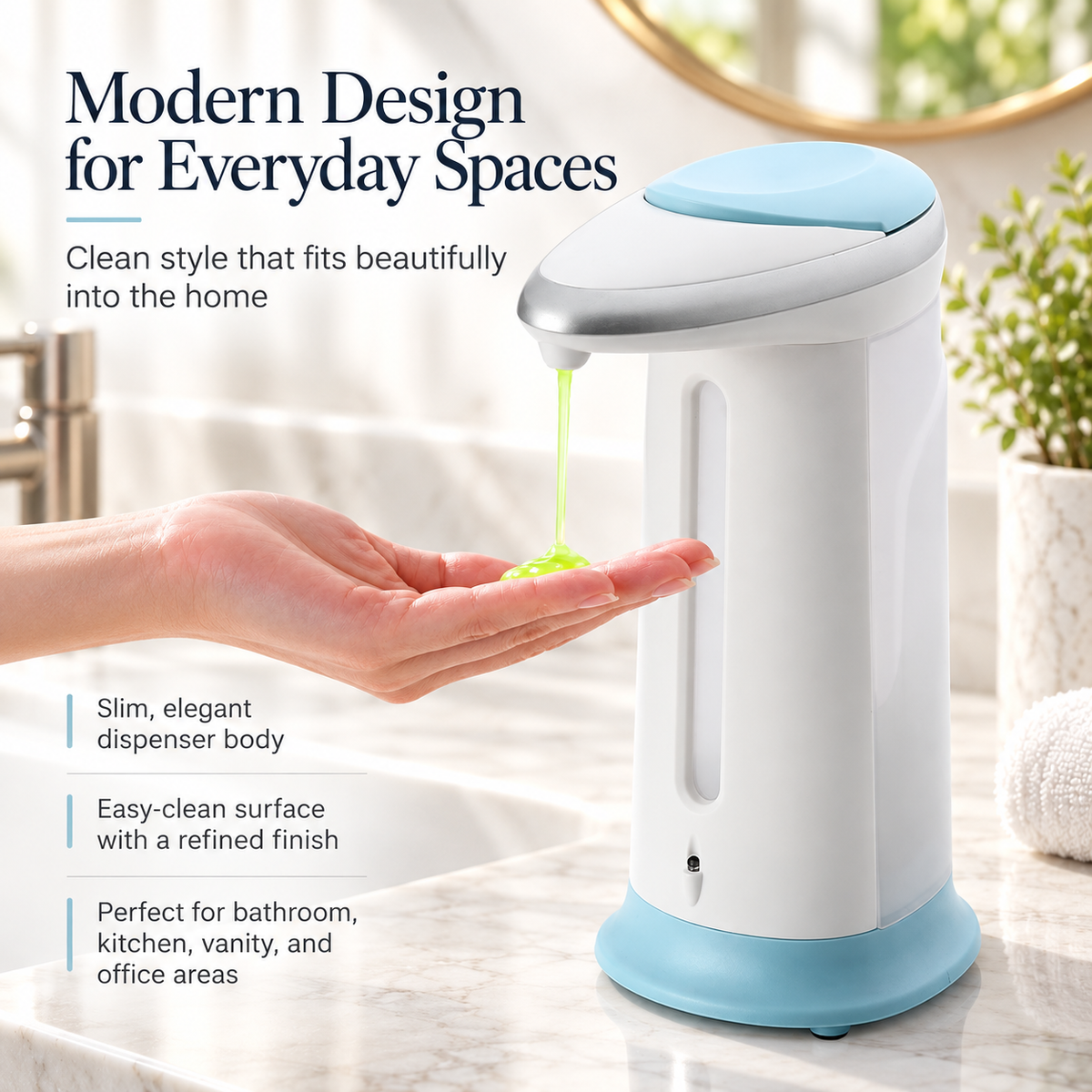 Automatic Soap Dispenser Touchless Infrared Sensor 400ml