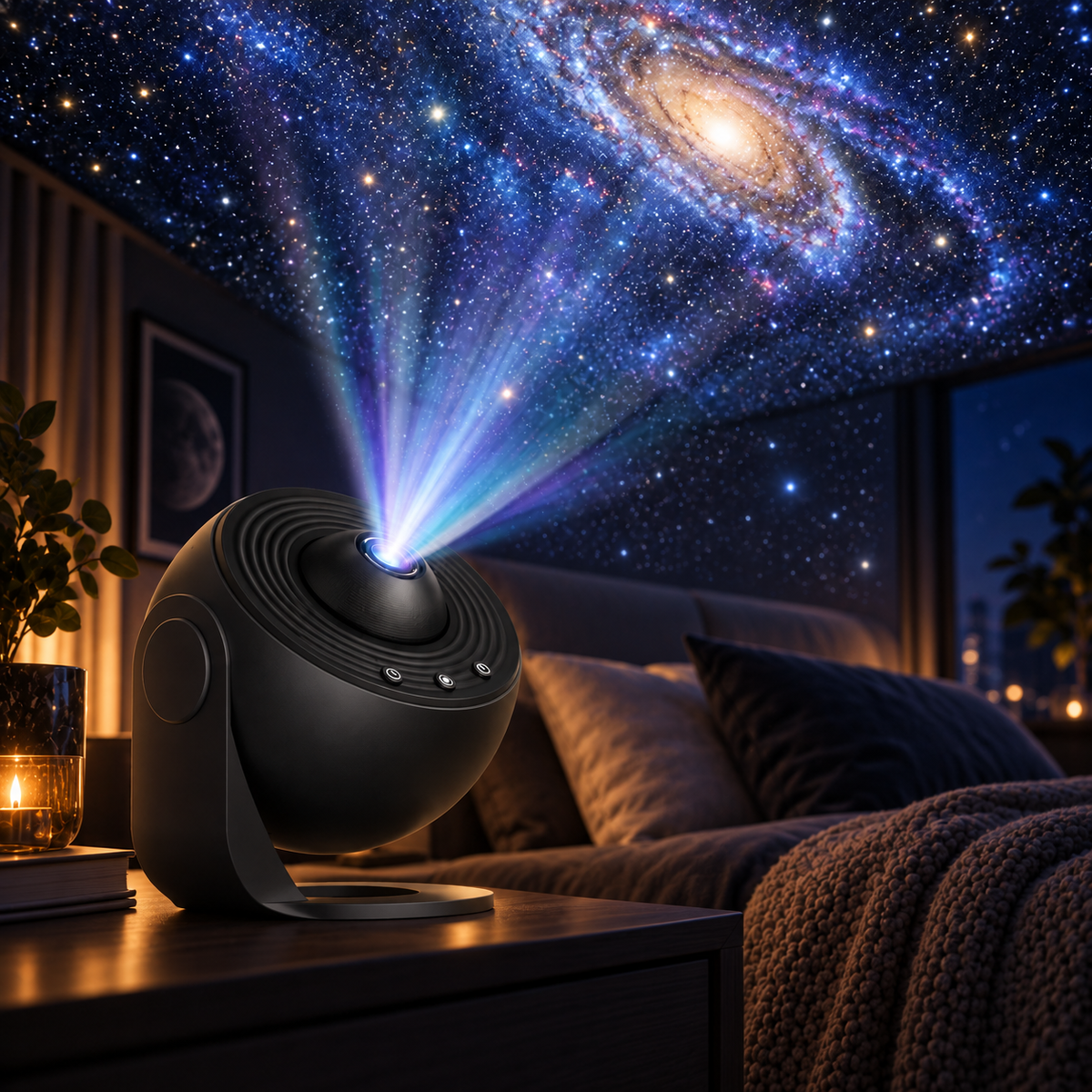 Galaxy Projector 360 Rotating Star Night Light for Bedroom