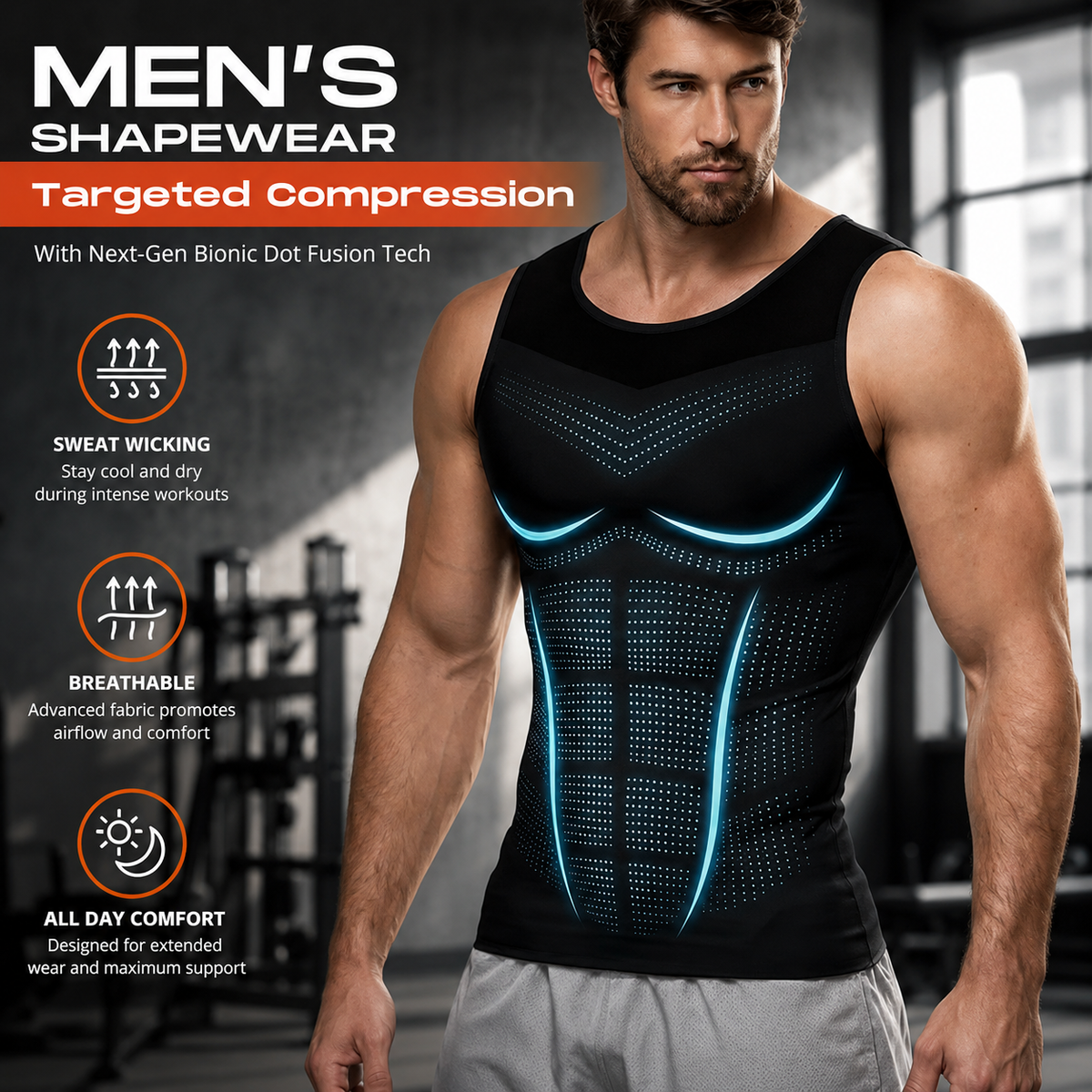 Men's Compression Body-Shaping Vest