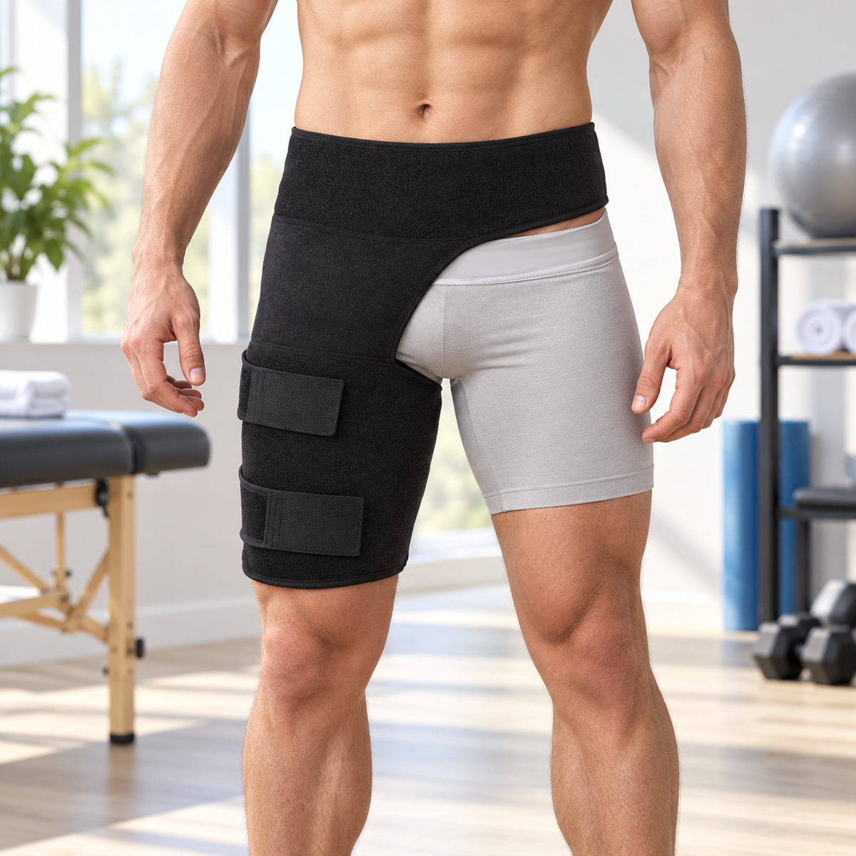 Hip Stabiliser Groin Brace Adjustable Support Strap Unisex