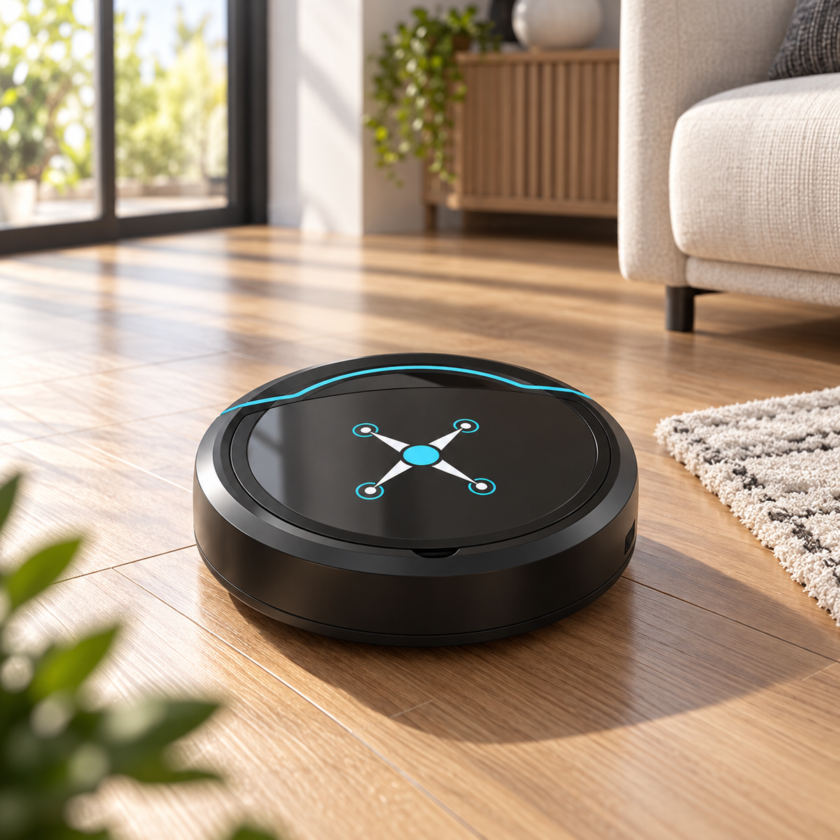 Robot Vacuum Cleaner and Mop Automatic Self-Charging