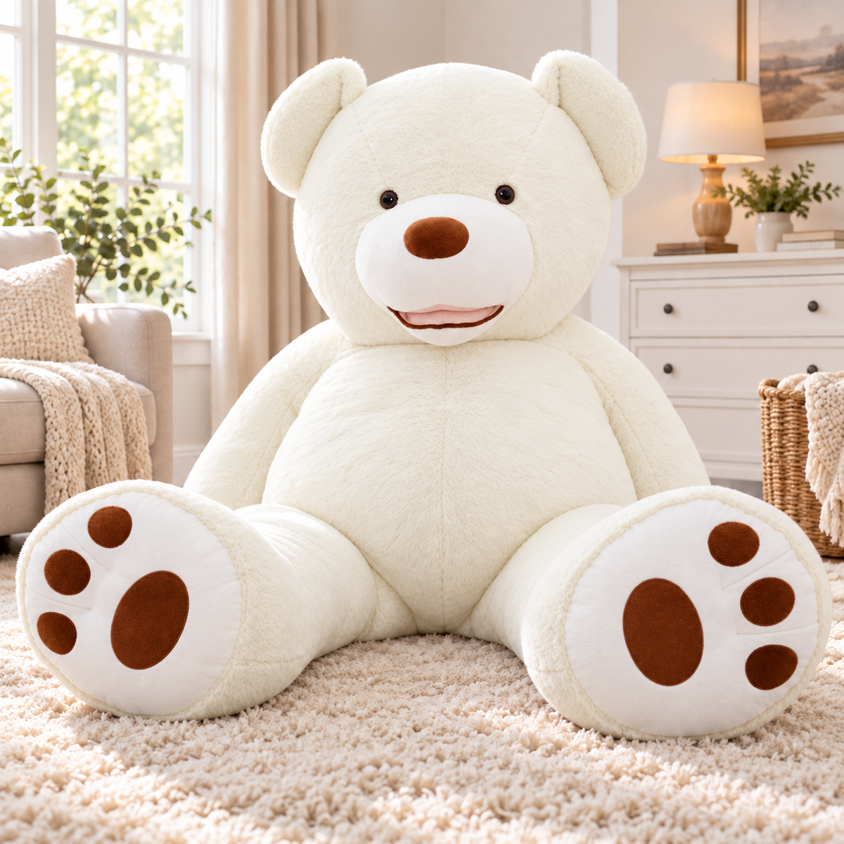 Big Giant Teddy Bear Soft Giant Plush Bear Cover Gift