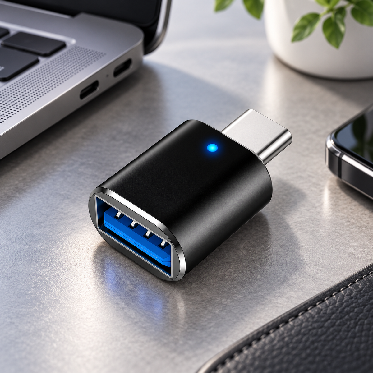 OTG Adapter Type C to USB 3.0 and Type C to iOS Connector