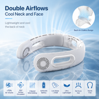 Bladeless Neck Fan Portable Rechargeable 4-Speed 360 Degree Cooling Fan