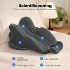 Ergonomic Memory Foam Reading & Lounging Wedge Pillow