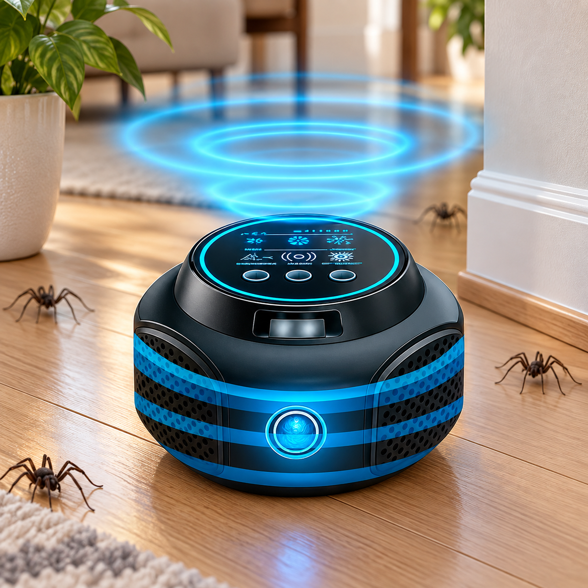 Ultrasonic Spider Repeller Plug In Chemical Free Pest Deterrent