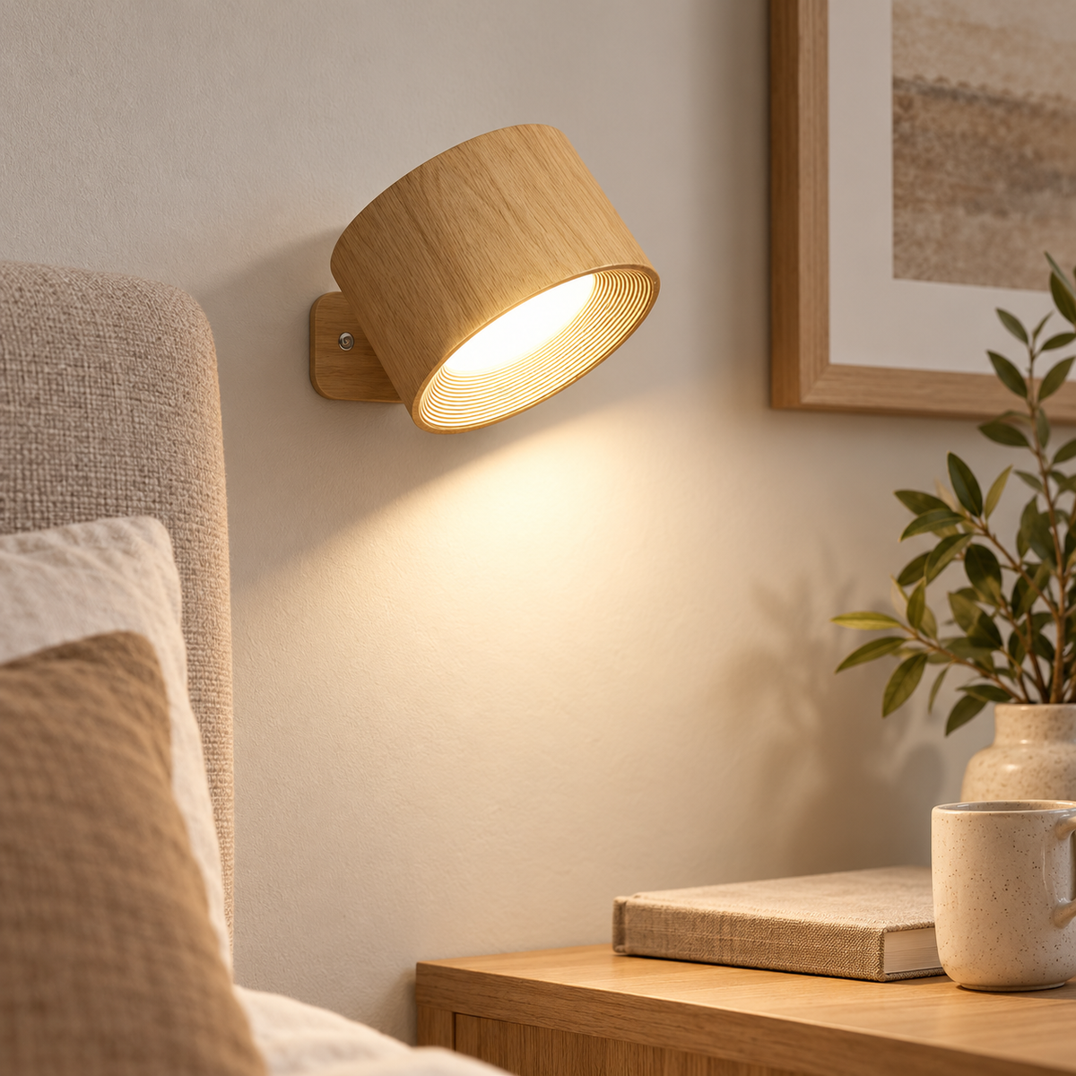 Wireless LED Wall Light Battery Stick-On Night Lamp