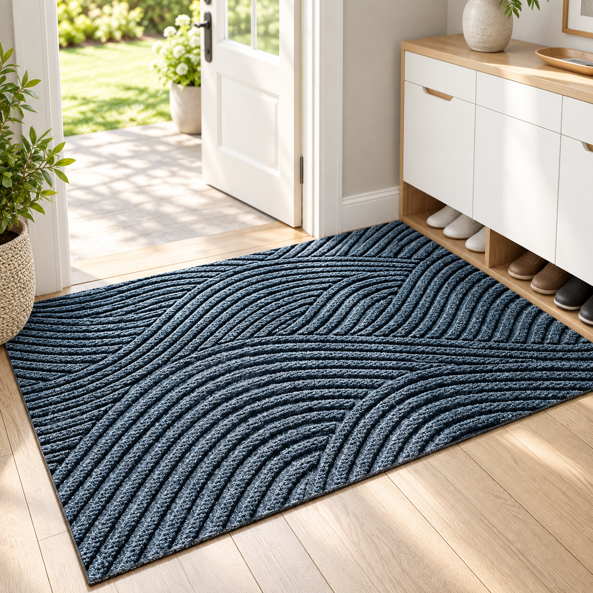 Non Slip Door Mat Indoor Outdoor Heavy Duty Dirt Trap Mat