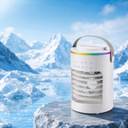Mini Portable Desktop Air Conditioner Cooling Fan USB Timer RGB