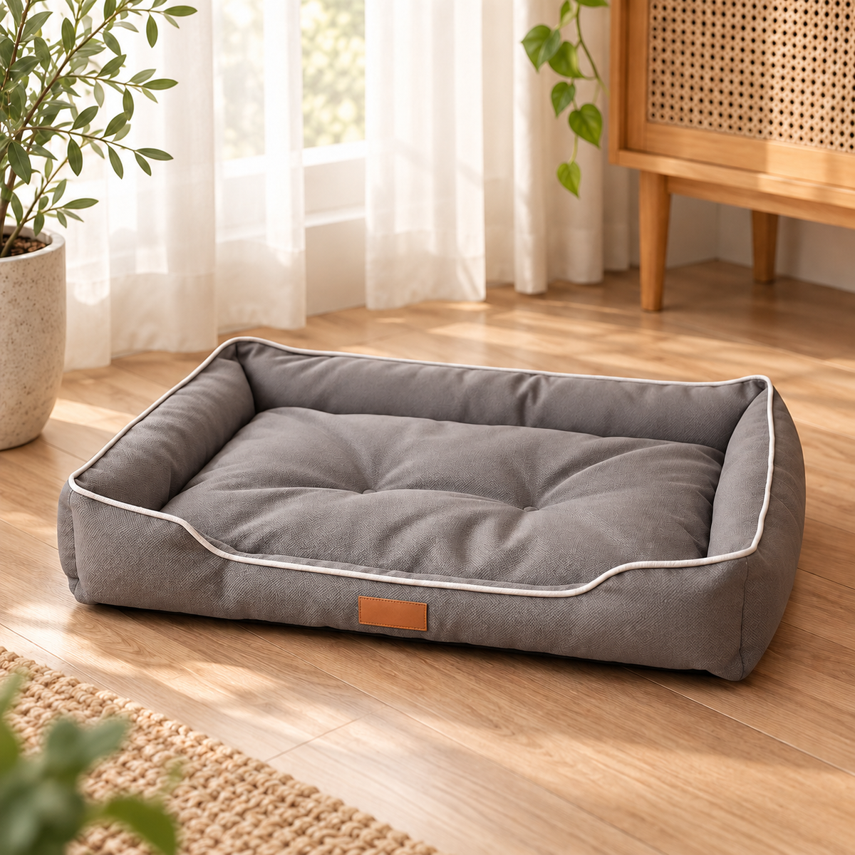 Orthopedic Memory Foam Dog Bed Sofa with Washable Cover for Arthritis