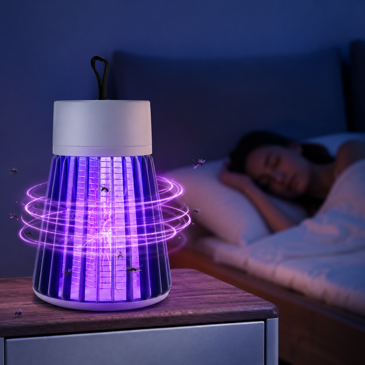 Electric Shock Bug Zapper UV Mosquito Killer Insect Trap Device