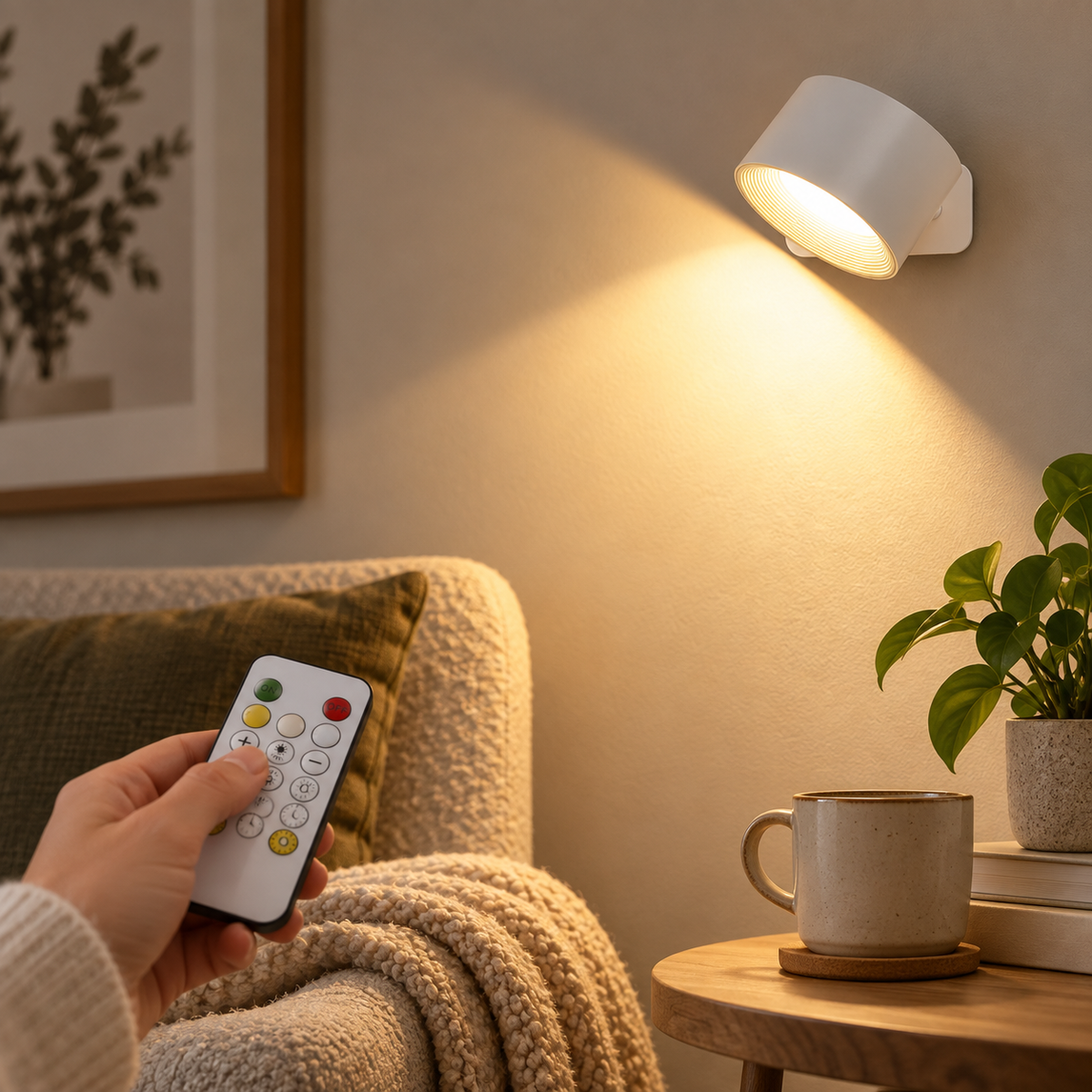 Wireless Rechargeable 360 Wall Light Touch Control LED